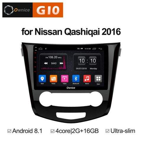 Ownice G10 S1667E  Nissan Qashiqai 2, X-trail 3 manual AC (Android 8.1)